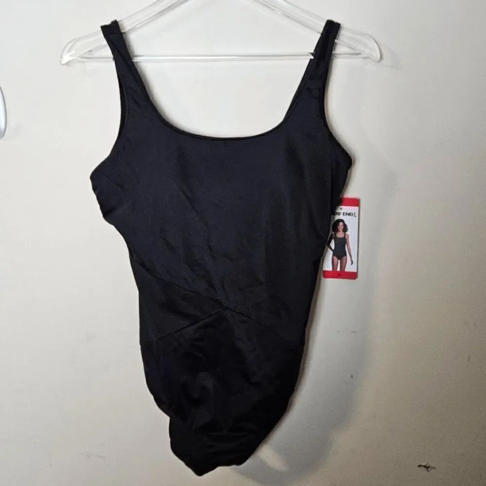 Lands End One Piece Swimwear 1476590 NWT Women's Black Size XS